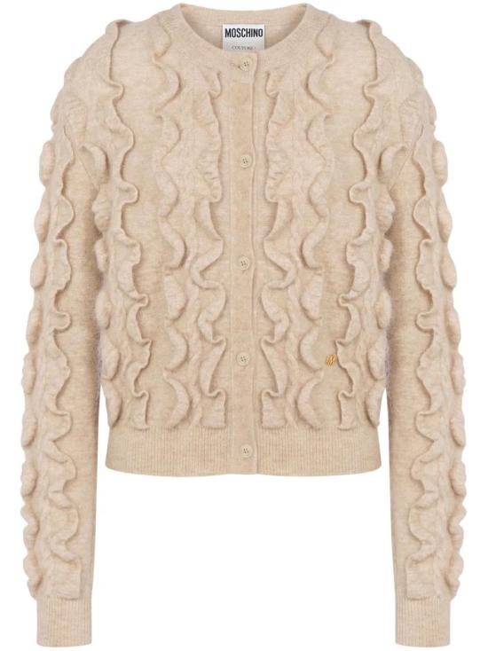 24FW 모스키노 가디건 AEF242D 09115404AEF0007 Ivory DOM