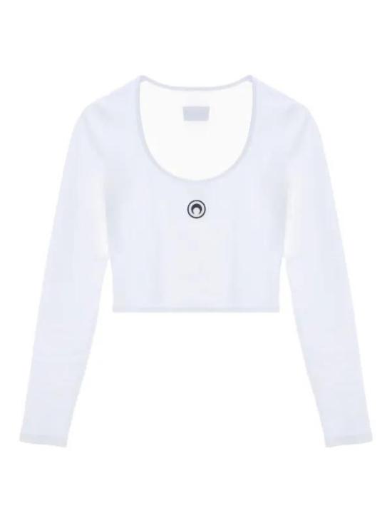 25FW 마린세르 긴팔 티셔츠 MRSW252PRTS030WH WH10 WHITE DOM