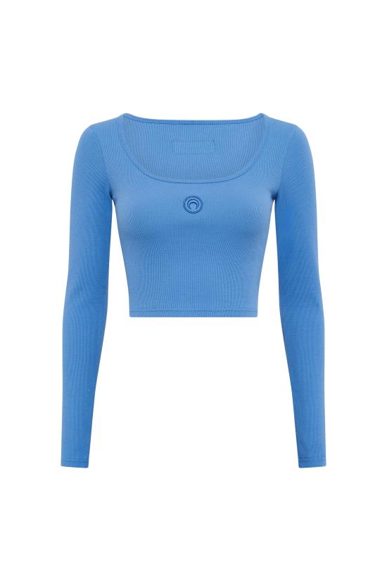 25FW 마린세르 긴팔 티셔츠 MRSW252PRTS030LB BB01 BLUE BONNET DOM