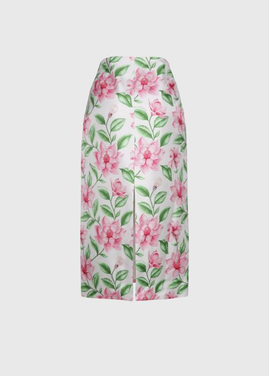 25FW 모스키노 롱 스커트 AEF252D 01215459AEF2001 White DOM - MOSCHINO