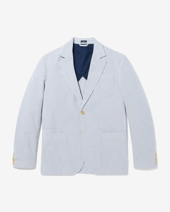  노아 수트 자켓 NOAU251MRJK036BL BLUE WHITE DOM