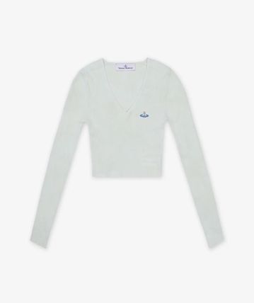 25SS 비비안웨스트우드 Bea 베아 크롭 V넥 가디건 1803004WY003KM403 DOM