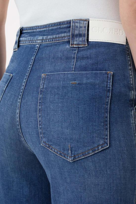  클로즈드 데님 팬츠 아리아 와이드 레그 진 와이드 헴 - CLOSED