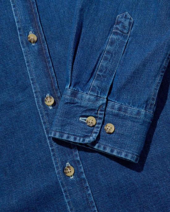 25FW 노아 긴팔 셔츠 NOAU251MRSH109LB LIGHT WASH DOM - NOAH