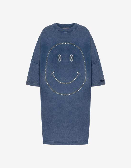 25FW 모스키노 숏 원피스 AEF252E 04235542AEF1290 Blue DOM