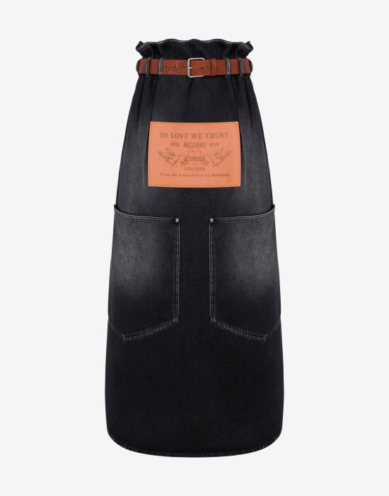 25FW 모스키노 롱 스커트 AEF252D 01195422AEF0555 Grey DOM