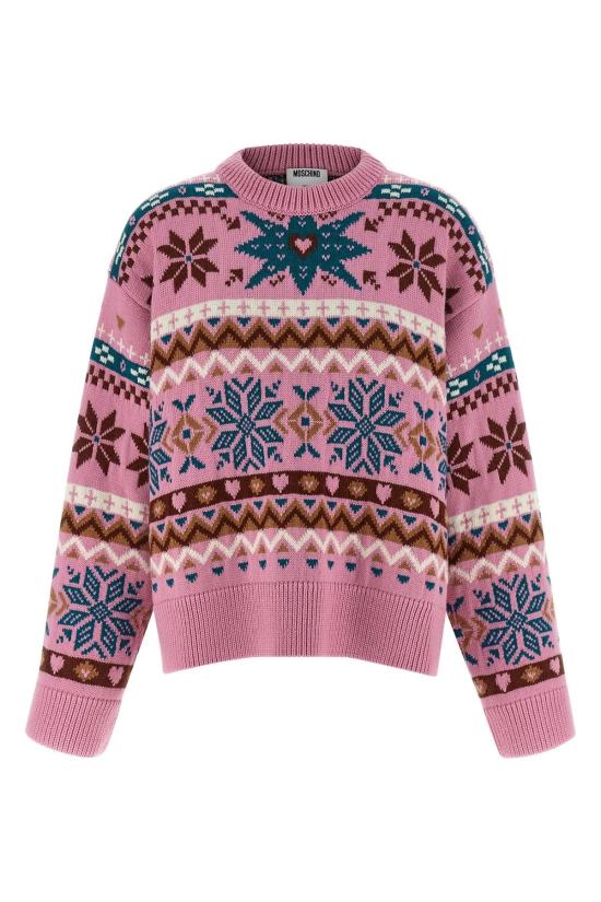 25FW 모스키노 스웨터 AEF252D 09165405AEF1210 Pink DOM