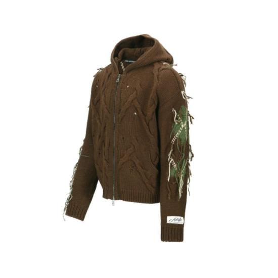  앤더슨벨 집업 니트 ATB1347U BROWN DOM - ANDERSSON BELL