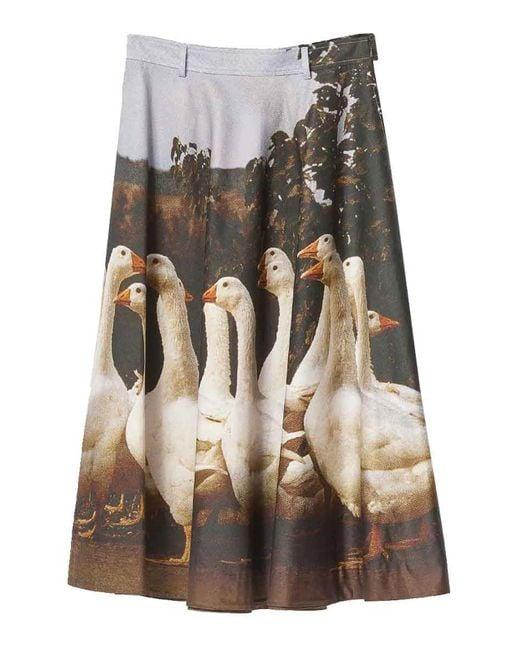 25SS 모스키노 롱 스커트 AEF251E 01020553AEF1888 DOM