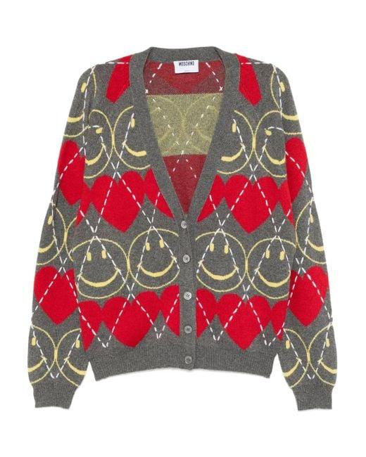 25FW 모스키노 가디건 AEF252E 09245502AEF1506 Grey DOM