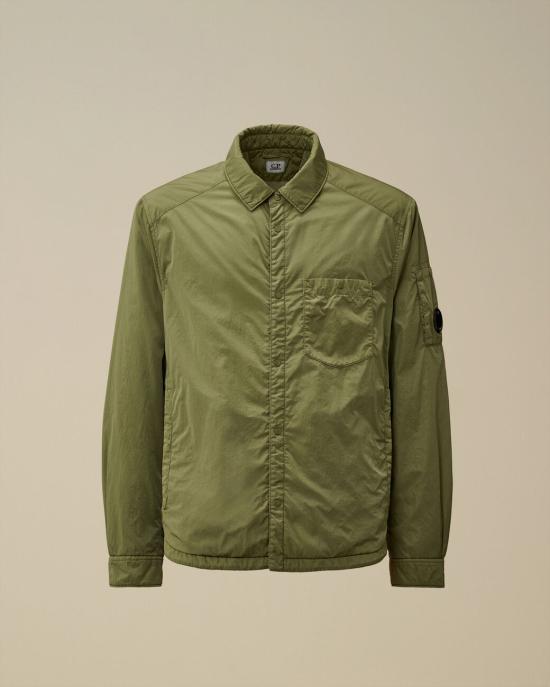 25FW 씨피 컴퍼니 크롬-R 렌즈 버튼 오버셔츠 19CMOS088A005904G612 SEAGRASS DOM