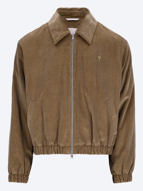 25FW 아미 가죽 자켓 HJK830CO0089298 BRONZE DOM