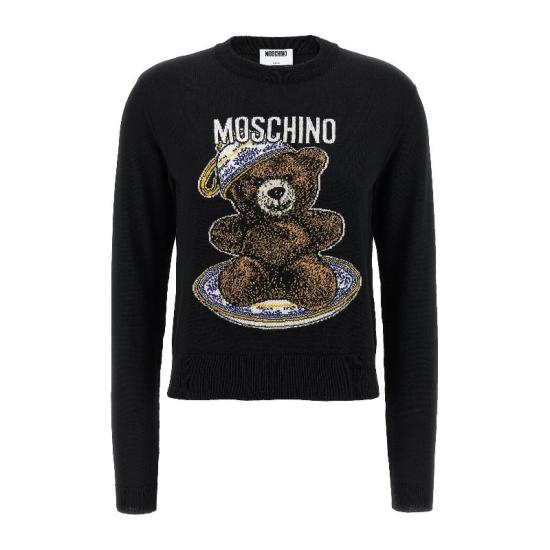 25FW 모스키노 스웨터 AEF252E 09365500AEF2555 Black DOM