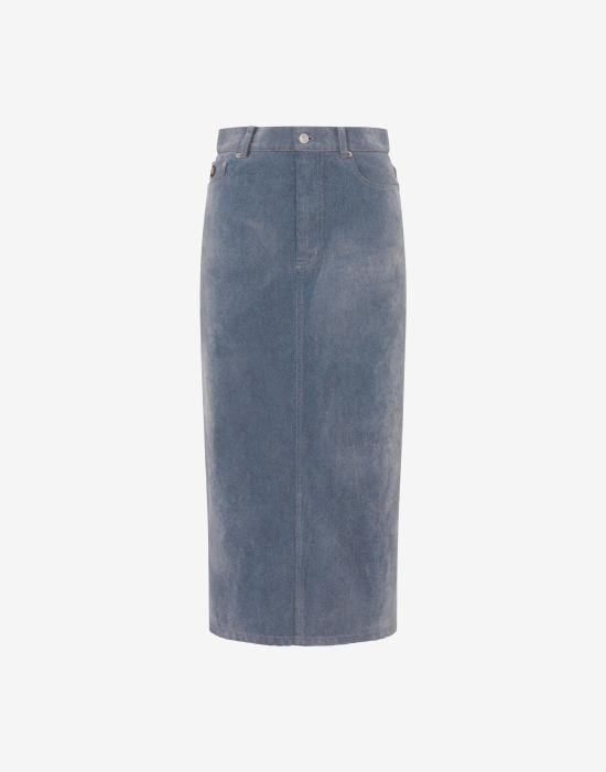 25FW 모스키노 롱 스커트 AEF252E 01155521AEF0322 Grey DOM