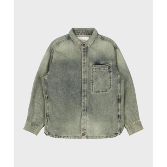 25FW 엔타이어 스튜디오 긴팔 셔츠 ENTU252PRSH012BL SURFACE WAVE DOM