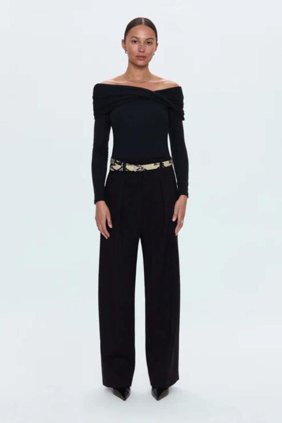  피스톨라 스트레이트 팬츠 에덴 트라우저 블랙