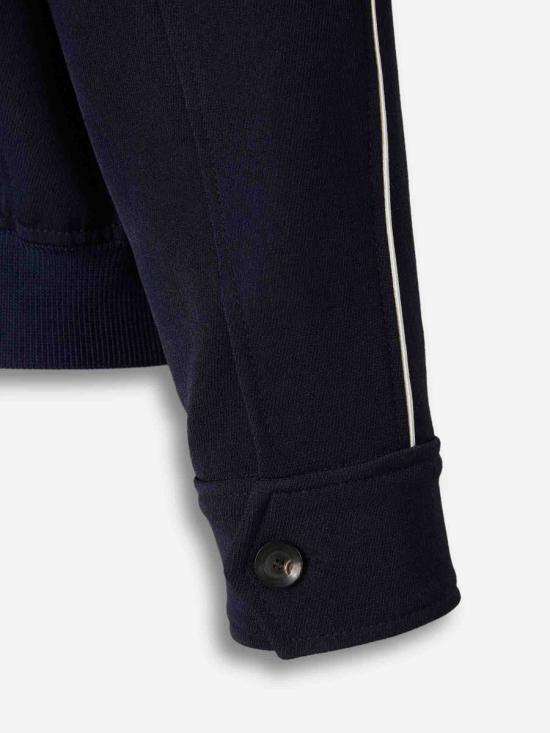 25FW 웨일즈보너 봄버 자켓 UA25JA12 PL02 503NAVY NAVY BLUE - WALES BONNER