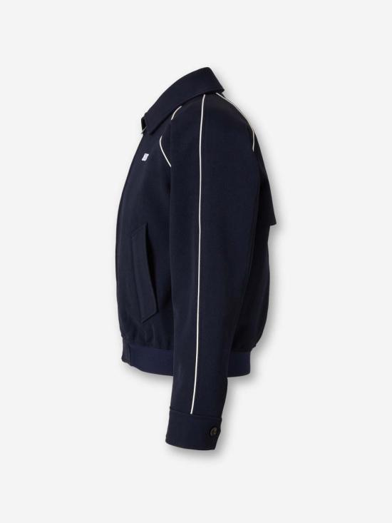 25FW 웨일즈보너 봄버 자켓 UA25JA12 PL02 503NAVY NAVY BLUE - WALES BONNER