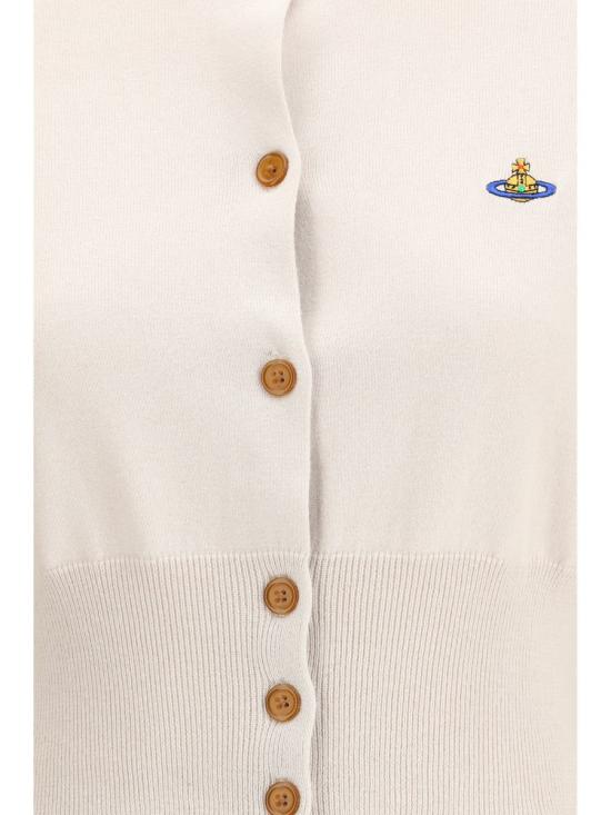 25FW 비비안웨스트우드 BEA 베아 크롭 가디건 1803002UY001V A402 WHITE - VIVIENNE WESTWOOD