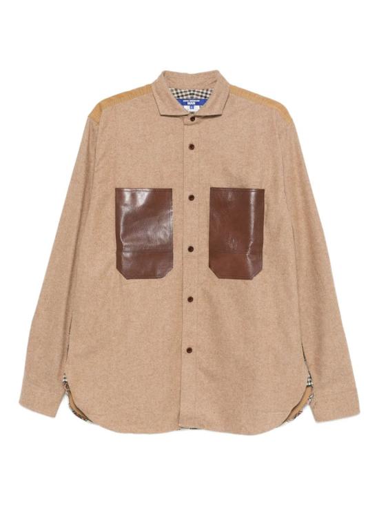 25FW 와타나베 준야 긴팔 셔츠 WPB011W25 64181 1 BEIGE X NV BRN OR