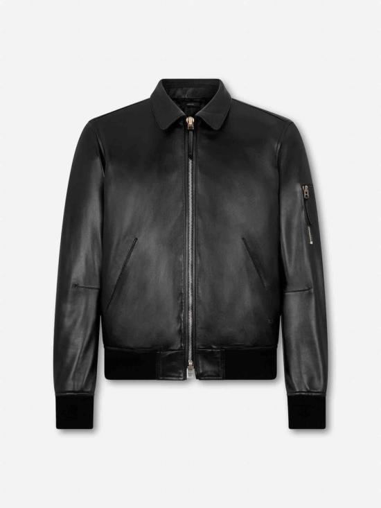 26SS 톰포드 가죽 자켓 LBS086 LMN035 NAA BLACK Black