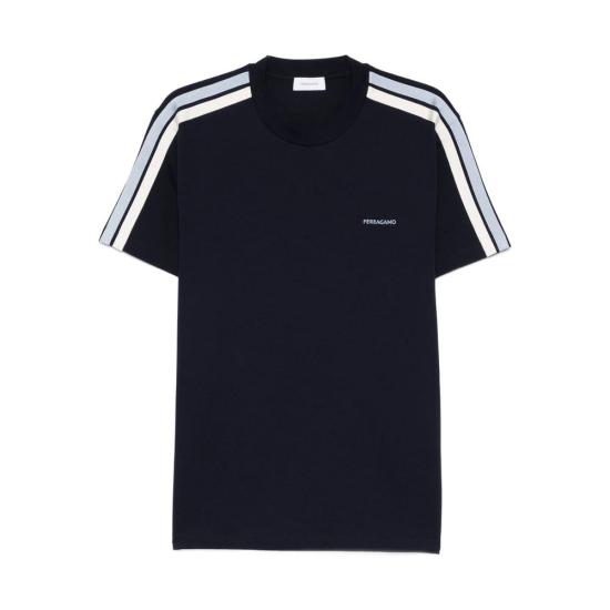 26SS 살바토레 페라가모 반팔 티셔츠 145343 0791019 BLBIA BLUE