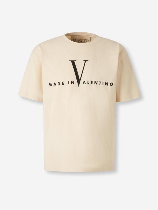 26SS 발렌티노 가라바니 긴팔 셔츠 8V3MG16PBAQ QT3BURRO NERO Beige