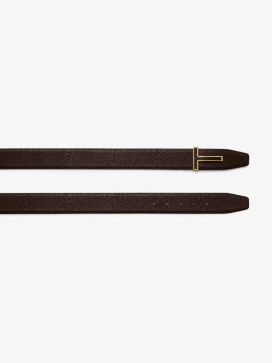 26SS 톰포드 가죽 벨트 TB248 LCL237G EIRDARK BROWN Brown - TOMFORD