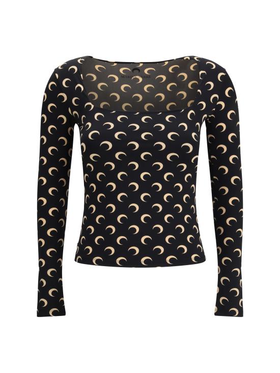 25FW 마린세르 반팔 티셔츠 WTS017ACJER0001 IT99 BLACK