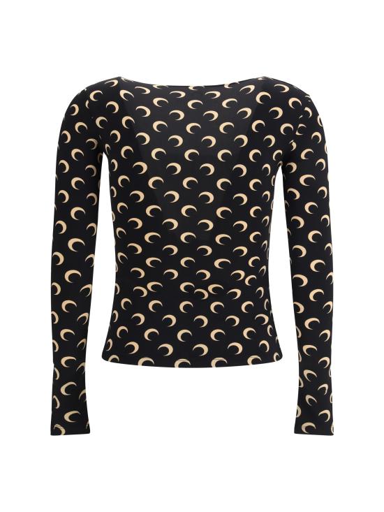 25FW 마린세르 반팔 티셔츠 WTS017ACJER0001 IT99 BLACK - MARINE SERRE