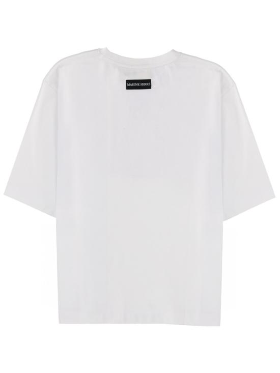 25FW 마린세르 반팔 티셔츠 MTT077B CJER0009WH10 WHITE - MARINE SERRE