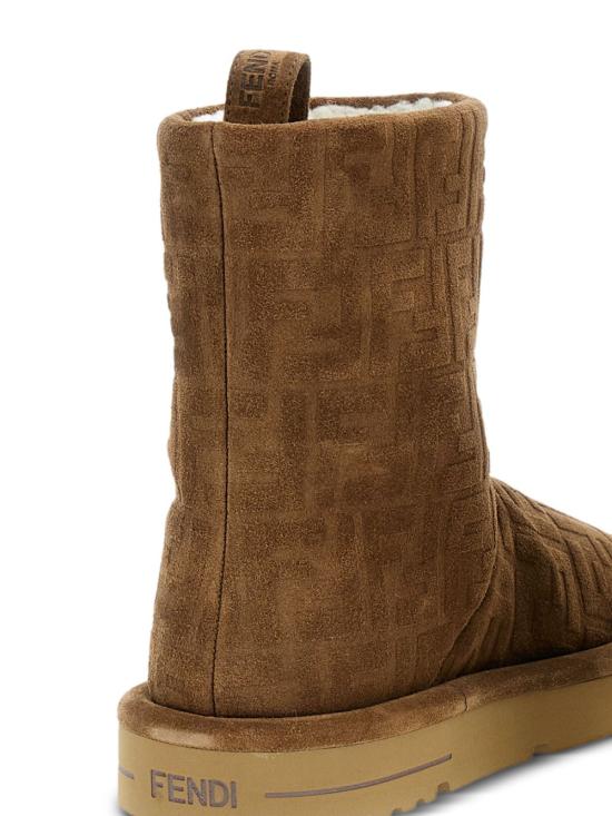25FW 펜디 아프레 시크 FF 스웨이드 로우 부츠 8T8606 ASA1F0C23 Brown - FENDI