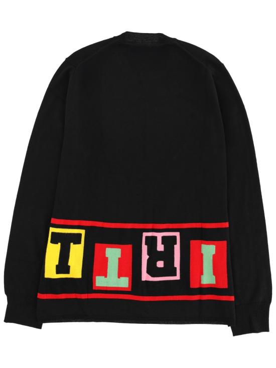 25FW 꼼데가르송 크루넥 스웨터 FP N001 1 BLACK - COMME DES GARCONS