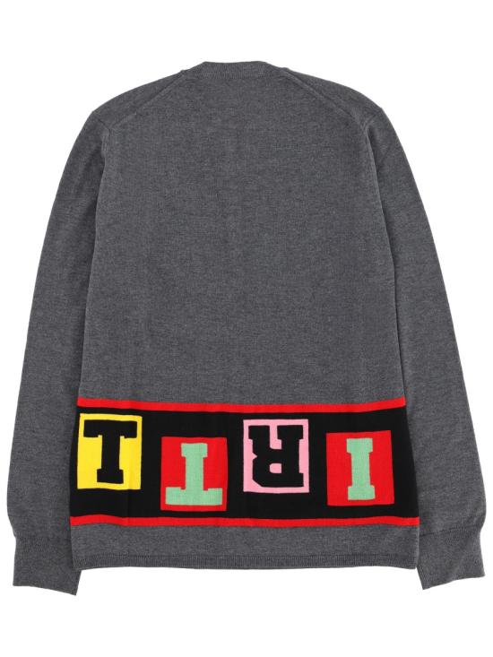 25FW 꼼데가르송 크루넥 스웨터 FP N001 3 GREY - COMME DES GARCONS