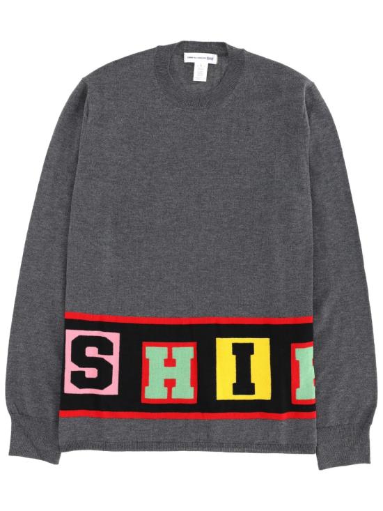 25FW 꼼데가르송 크루넥 스웨터 FP N001 3 GREY