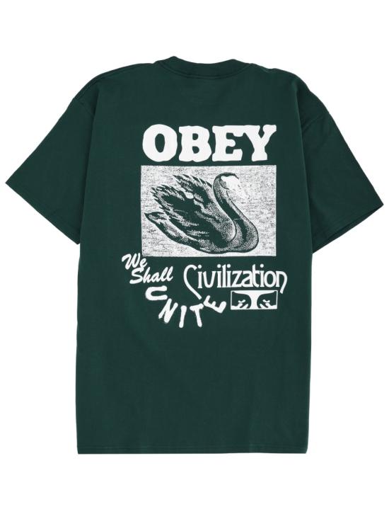 25FW 오베이 반팔 티셔츠 165264205 RAINFOREST GREEN - OBEY