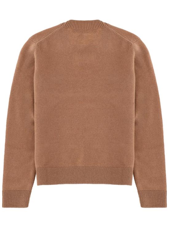 25FW 메종키츠네 베이비 폭스 램스울 레귤러 점퍼 PW00817KT1006 0054 BROWN - MAISON KITSUNE