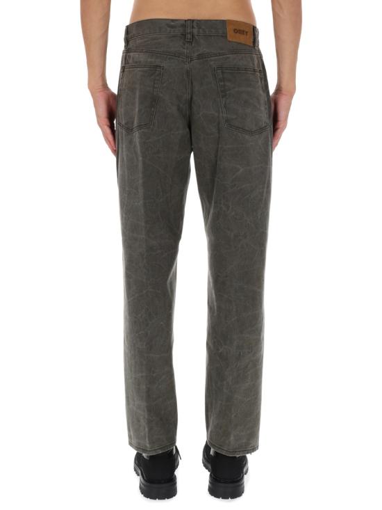 25FW 오베이 데님 팬츠 142010111 BLACKOLIVEWRINKLEWASH GREY - OBEY