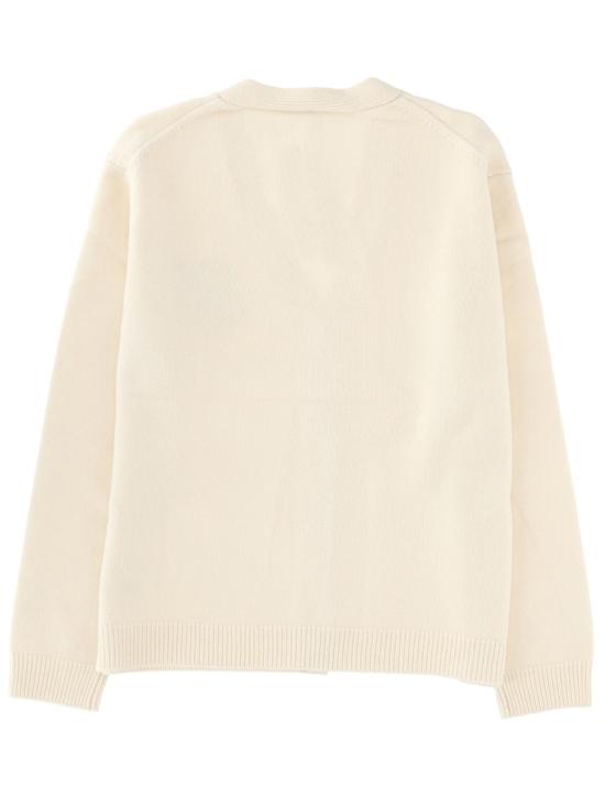 25FW 메종키츠네 폭스 헤드 인타르시아 메리노 가디건 PM00509KM0329 0395 BEIGE - MAISON KITSUNE