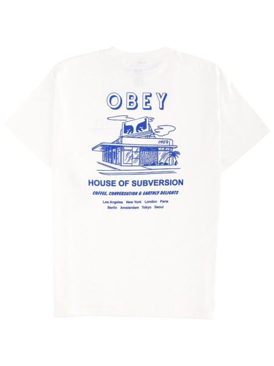 25FW 오베이 반팔 티셔츠 165264195 WHITE - OBEY