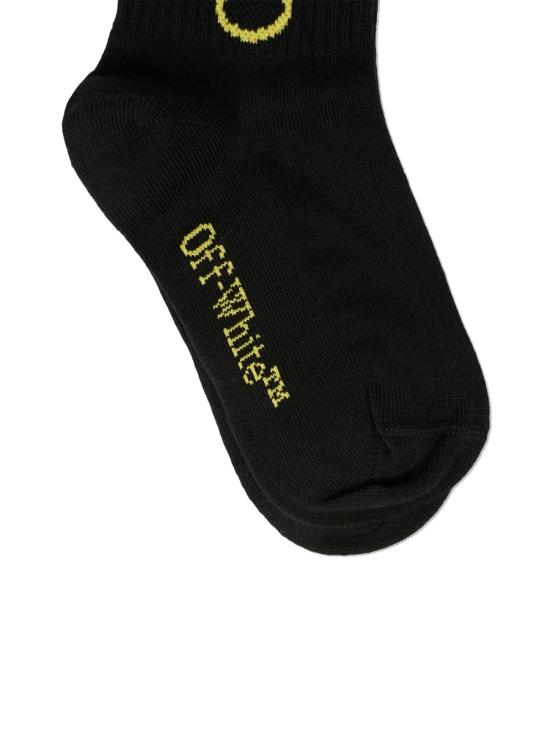 25FW [키즈] 오프화이트 발목 양말 OBRA003K F25KNI0021018 BLACK - OFF WHITE