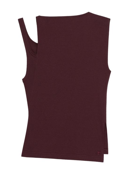 25FW 쿠레쥬 탑 425JDE146J S01944010 BORDEAUX