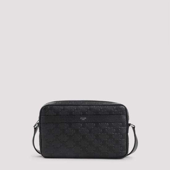 26SS 셀린느 트리옹프 엠보싱 미디엄 메신저 백 117003FS3 38SI BLACK