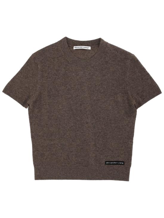 26SS 티바이알렉산더왕 반팔 티셔츠 4KC1261114 200 BROWN