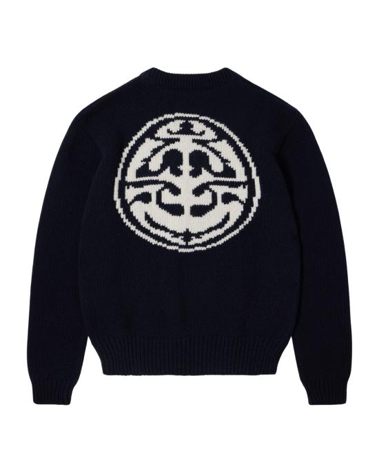 25FW 에드윈 스웨터 I034125 NOB 67 NAVY OFF WHITE