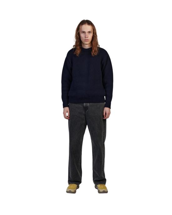 25FW 에드윈 스웨터 I034125 NOB 67 NAVY OFF WHITE - EDWIN