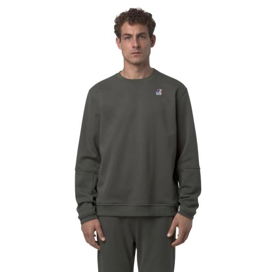 25FW 까웨 스웨터 K6132MW WMR GREEN BLACKISH - K-WAY