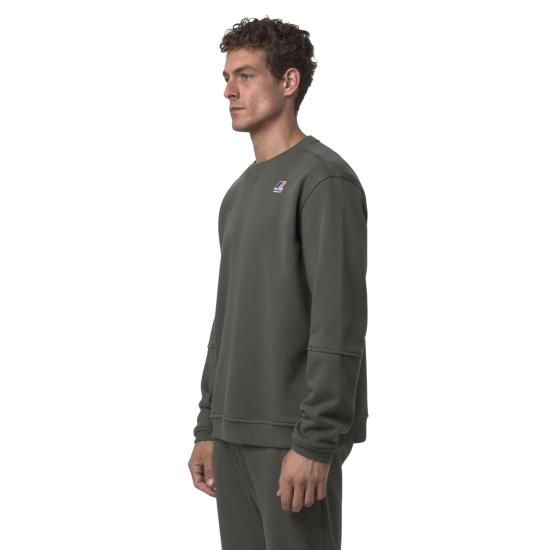 25FW 까웨 스웨터 K6132MW WMR GREEN BLACKISH - K-WAY