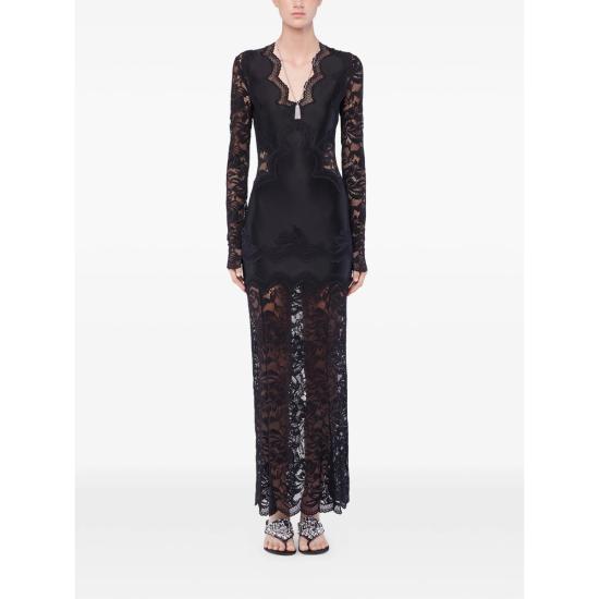 26SS 파코라반 롱 원피스 26PJRO231 PA0170 P001 BLACK - PACO RABANNE