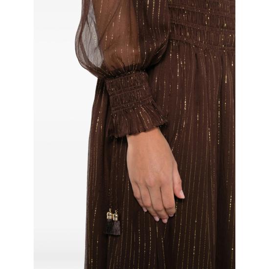 26SS 셀프 포트레이트 롱 원피스 RS26 156XA BR BROWN - SELF PORTRAIT